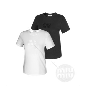 MIUMIU 미우미우 로고 반팔