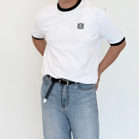 LOEWE 로에베 아나그램 코튼 클래식 핏 반팔