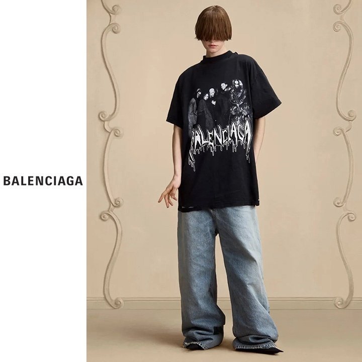 BALENCIAGA 발렌시아가 플로우 반팔 티셔츠