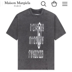 MAISON MARGIELA 메종마르지엘라 피그먼트 넘버 티셔츠
