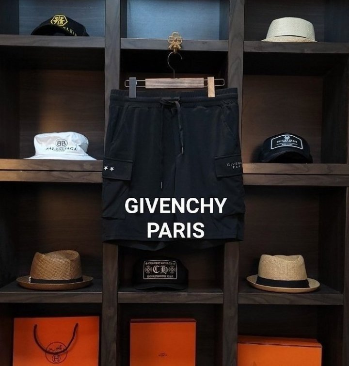 GIVENCHY 지방시 카고 쿨 트레이닝 하프 팬츠