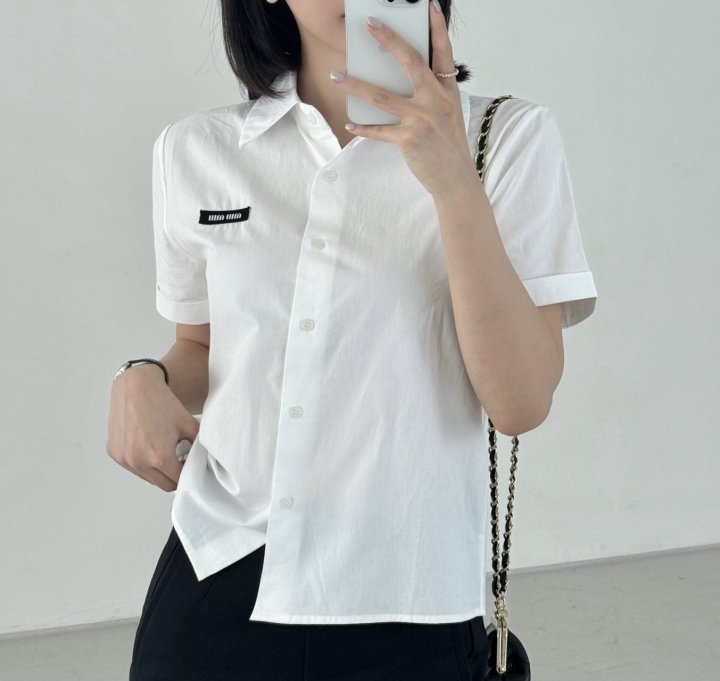 MIUMIU 미우미우 여성 하프 셔츠
