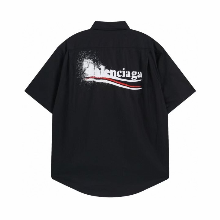 BALENCIAGA 발렌시아가 폴리티컬 스텐실 반팔 셔츠