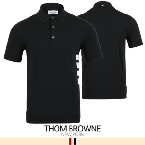 THOM BROWNE 톰브라운 사이드 4바 니트 카라티