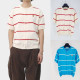 MAISON KITSUNE 메종키츠네 폭스헤드 스트라이프 가디건