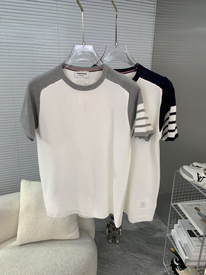 THOM BROWNE 톰브라운 투톤배색 4선완장 2COLOR