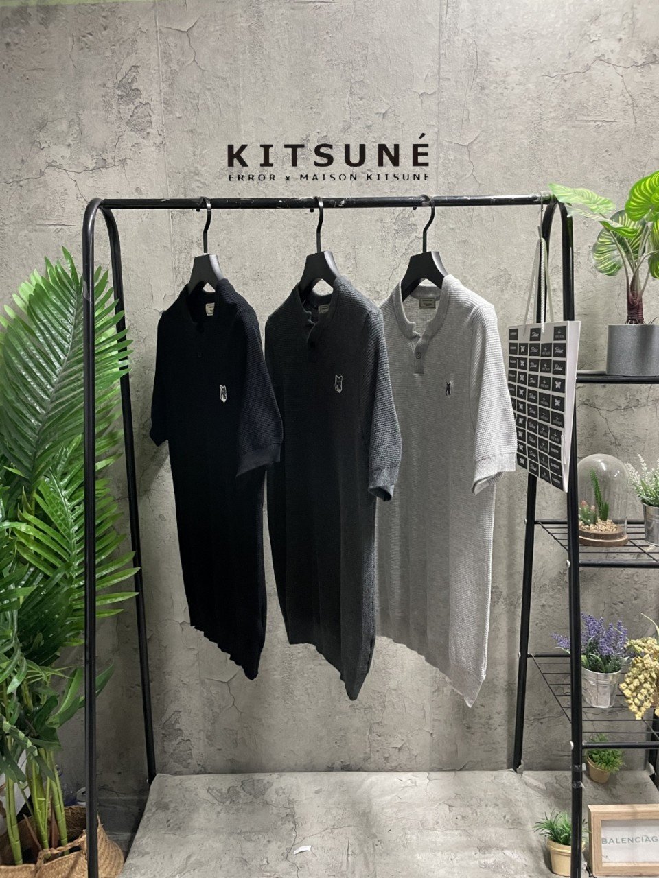 MAISON KITSUNE 메종키츠네 헨리 니트