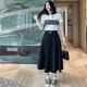 DIOR 디올 롱치마 카라 반팔 셋트