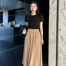 SAINT LAURENT 입생로랑 롱치마 반팔 셋트