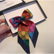 GUCCI 구찌 GG 멀티배색 실크 방도