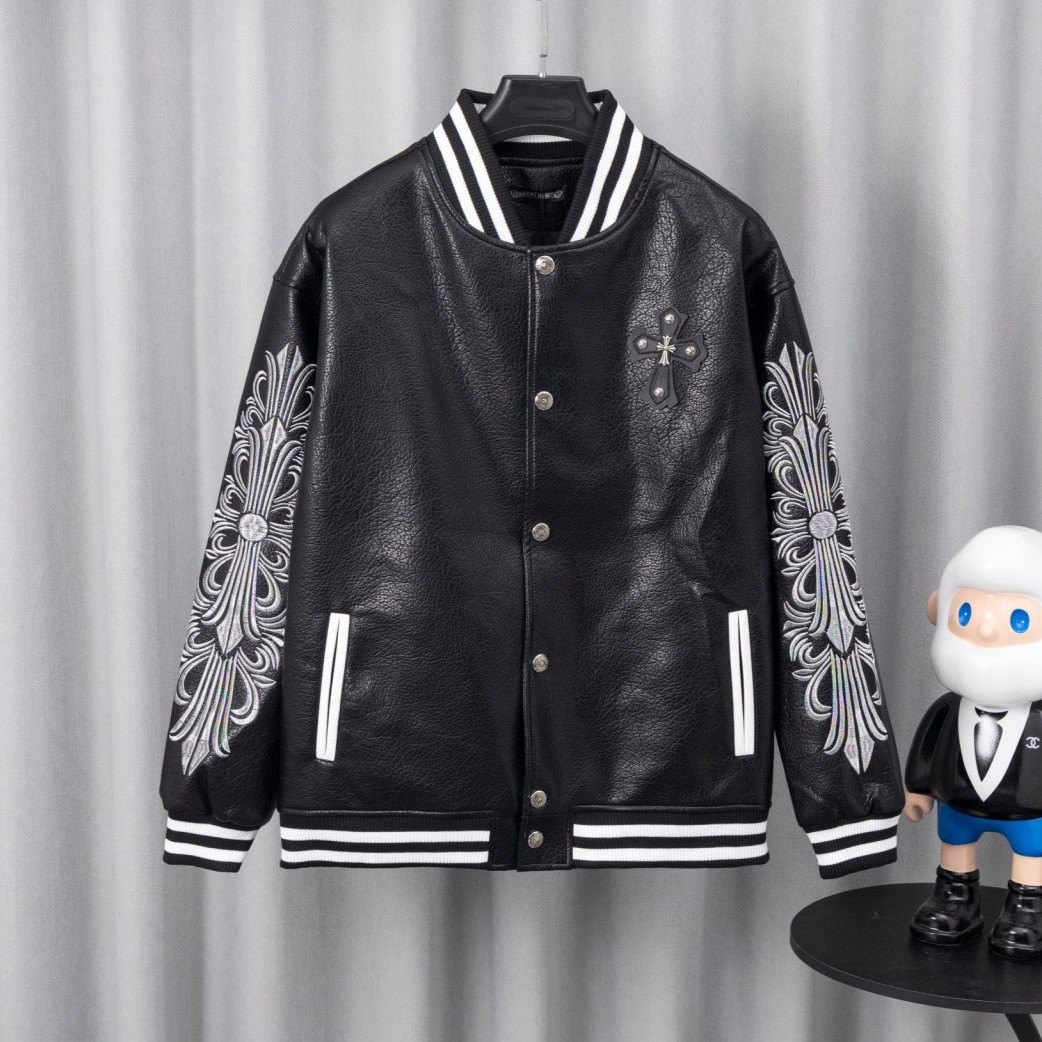 CHROME HEARTS 크롬하츠 크로스 바시티 자켓