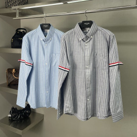 THOM BROWNE 톰브라운 스트라이프 암밴드 셔츠