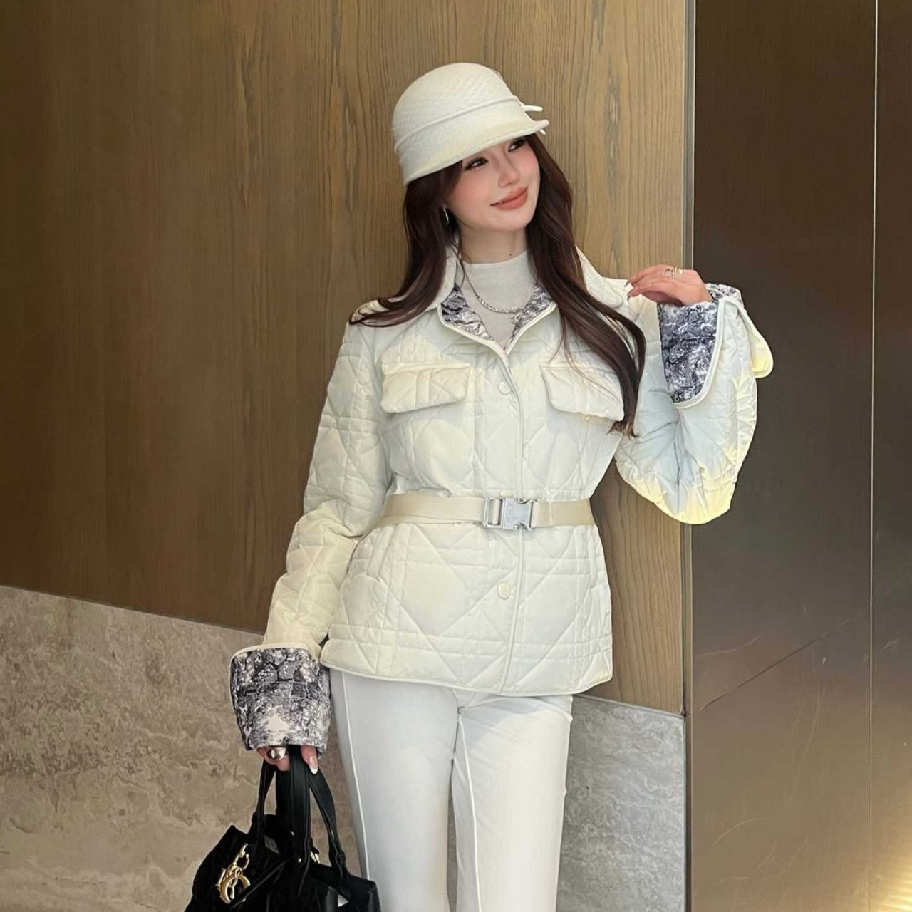 DIOR 디올 까나쥬 벨트 패딩 자켓 2COLOR