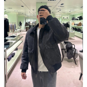 PRADA 프라다 백로고 워싱 자켓