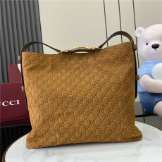 GUCCI 구찌 GG 스웨이드 라지 숄더백 850546