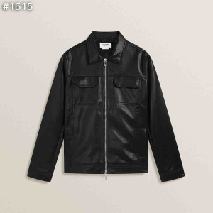 THOM BROWNE 톰브라운 투포켓 레더 자켓