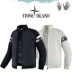 STONE ISLAND 스톤아일랜드 두줄 라인 니트 블루종