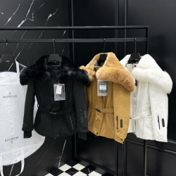 MONCLER 몽클레어 여성 폭스 벨티드 다운 자켓