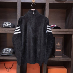 THOM BROWNE 톰브라운 삼선 니트 반집업 2COLOR