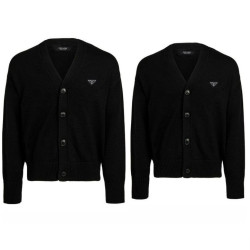 PRADA 프라다 트라이앵글 플레이트 가디건