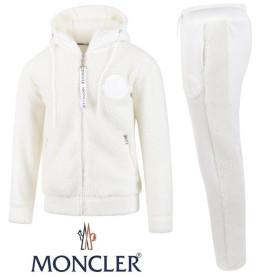 MONCLER 몽클레어 빅로고 양털 후드 집업 셋업 3COLOR