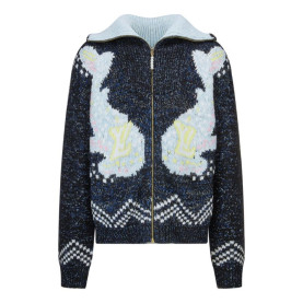 LOUIS VUITTON 루이비통 지퍼 니티드 블루종