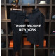 THOM BROWNE 톰브라운 모던 가죽 패치 스판 터틀넥 셋트