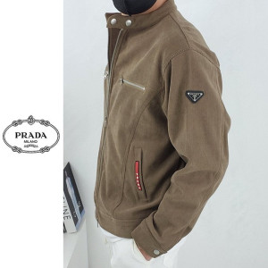 PRADA 프라다 삼각 로고 코듀로이 자켓