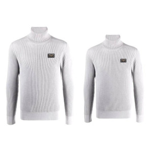 DOLCE&GABBANA 돌체앤가바나 골드 플레이트 골지 터틀넥 2COLOR