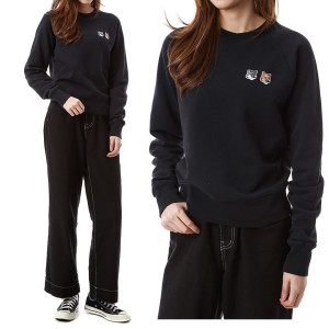 MAISON KITSUNE 메종키츠네 더블폭스 패치 커플 맨투맨