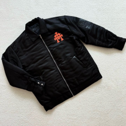 CHROME HEARTS 크롬하츠 트리플 로고 나일론 푸퍼 패딩