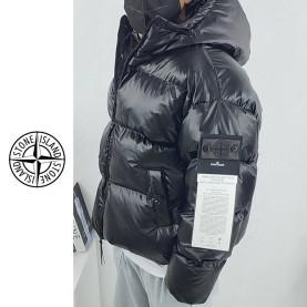 STONE ISLAND 스톤아일랜드 가먼트 메탈 에코닐 후드 패딩