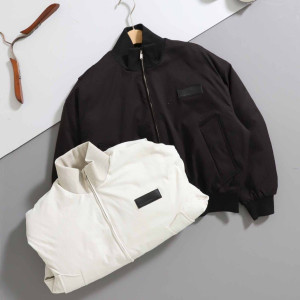 DOLCE&GABBANA 돌체앤가바나 개퍼 패티드 하이넥 봄버 패딩 재킷