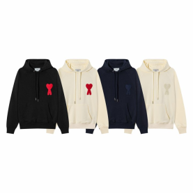 AMI 아미 668 빅 하트 스웨트 후드