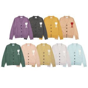 AMI 아미 8129 빅 하트 가디건