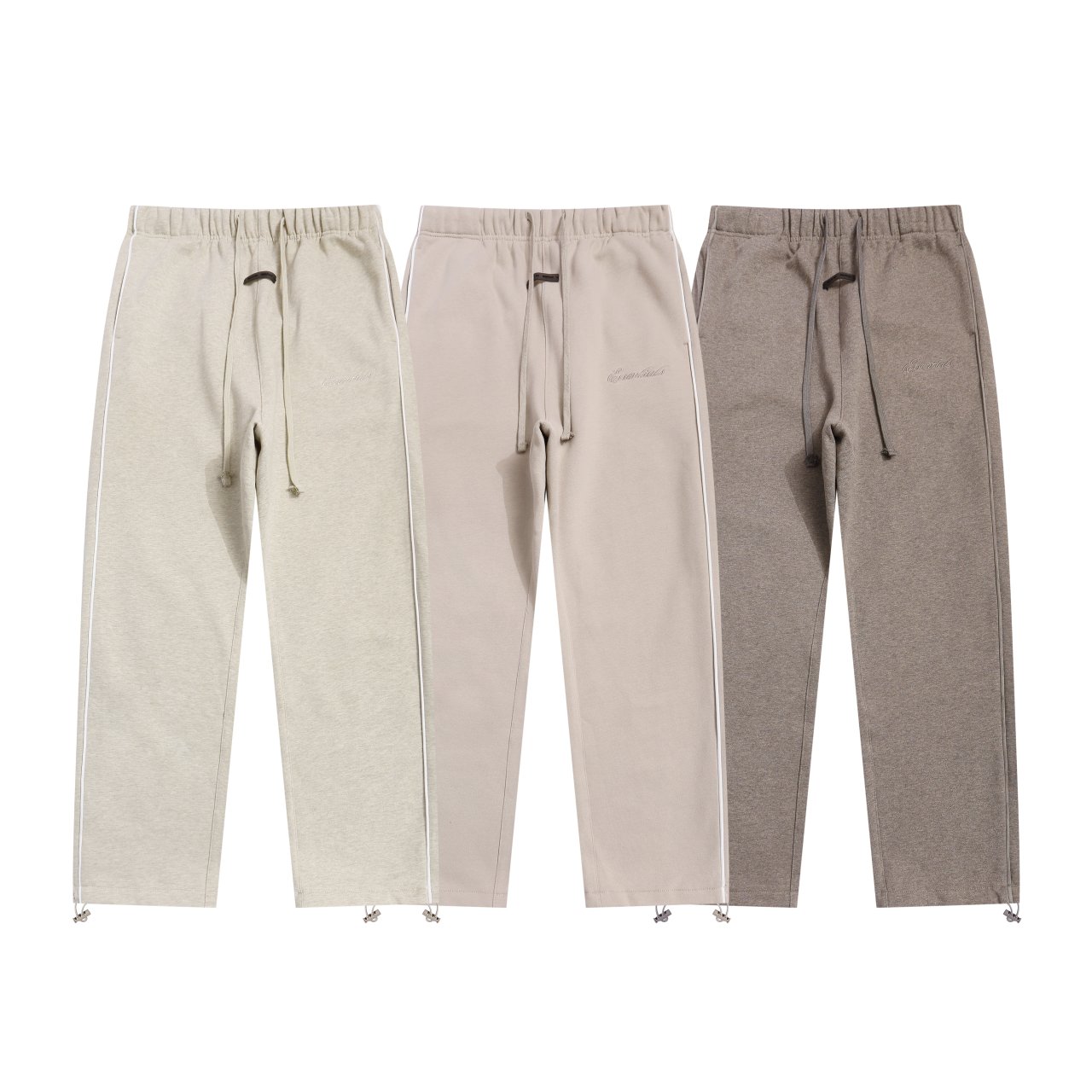 FEAR OF GOD 피어오브갓 에센셜 923 파이핑 플리스 스웨트 팬츠