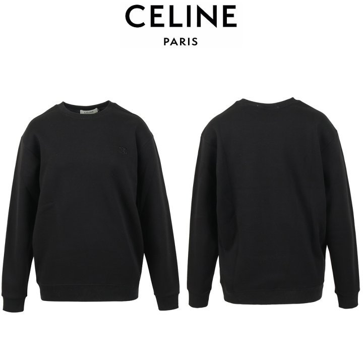 CELINE 셀린느 자수 기모 맨투맨 티셔츠
