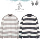 MONCLER 몽클레어 감마블루 큰 단가라 반폴라 니트