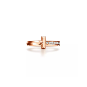 ★(국내배송 단1점)★ TIFFANY&CO 티파니앤코 T1 파베 링 국내배송건