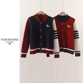 THOM BROWNE 톰브라운 배색 강아지 야구 점퍼