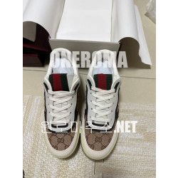 구찌 리웹 베이지 에보니 스니커즈