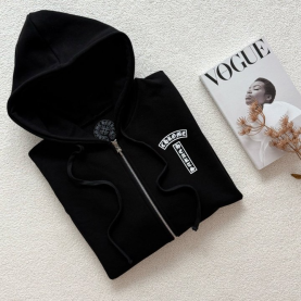 CHROME HEARTS 크롬하츠 USA T 로고 후드집업