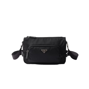 ●실사● 프라다 리나일론 및 사피아노 가죽 숄더 백