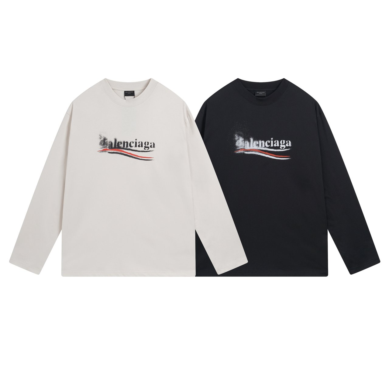 BALENCIAGA 발렌시아가 23162 폴리티컬 스텐실 롱 슬리브