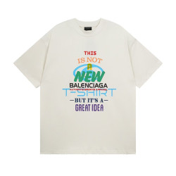 BALENCIAGA 발렌시아가 3269 뉴 로고 그래픽 구제 워싱 반팔