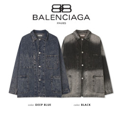 BALENCIAGA 발렌시아가 워싱 PK 데님 야상
