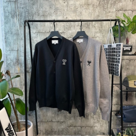 AMI 아미 블랙하트 가디건