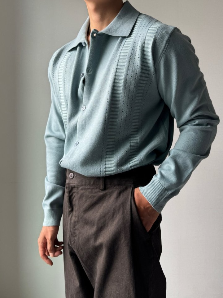 LOROPIANA 로로피아나 도테드 펀칭 가디건 3COLOR