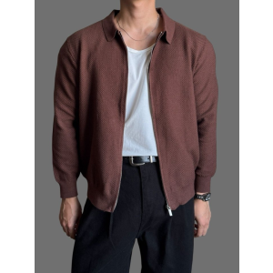 LOROPIANA 로로피아나 카라 니트 집업 3COLOR