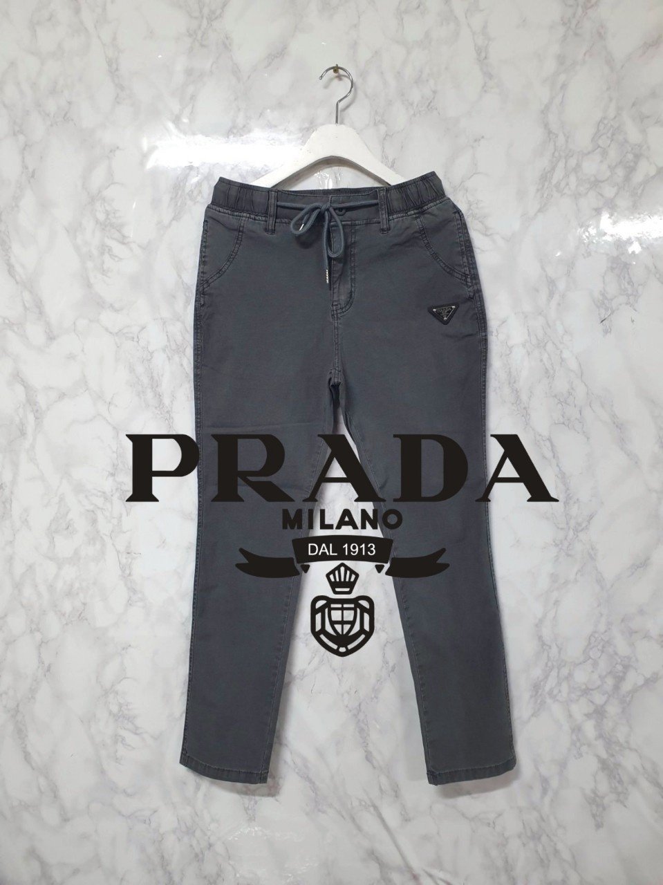 PRADA 프라다 베이직 밴딩 팬츠 2COLOR